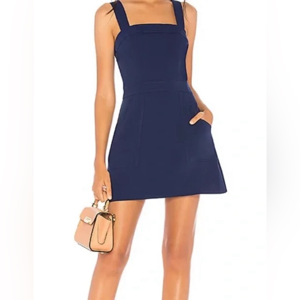 Amanda Uprichard navy blue dress
